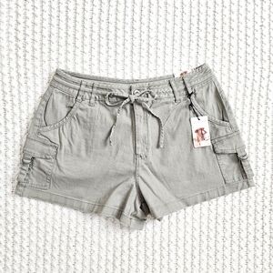 Sincerely Jules HR Utility Shorts Shorty Cargo Hiking Military Olive 9/29 NWT